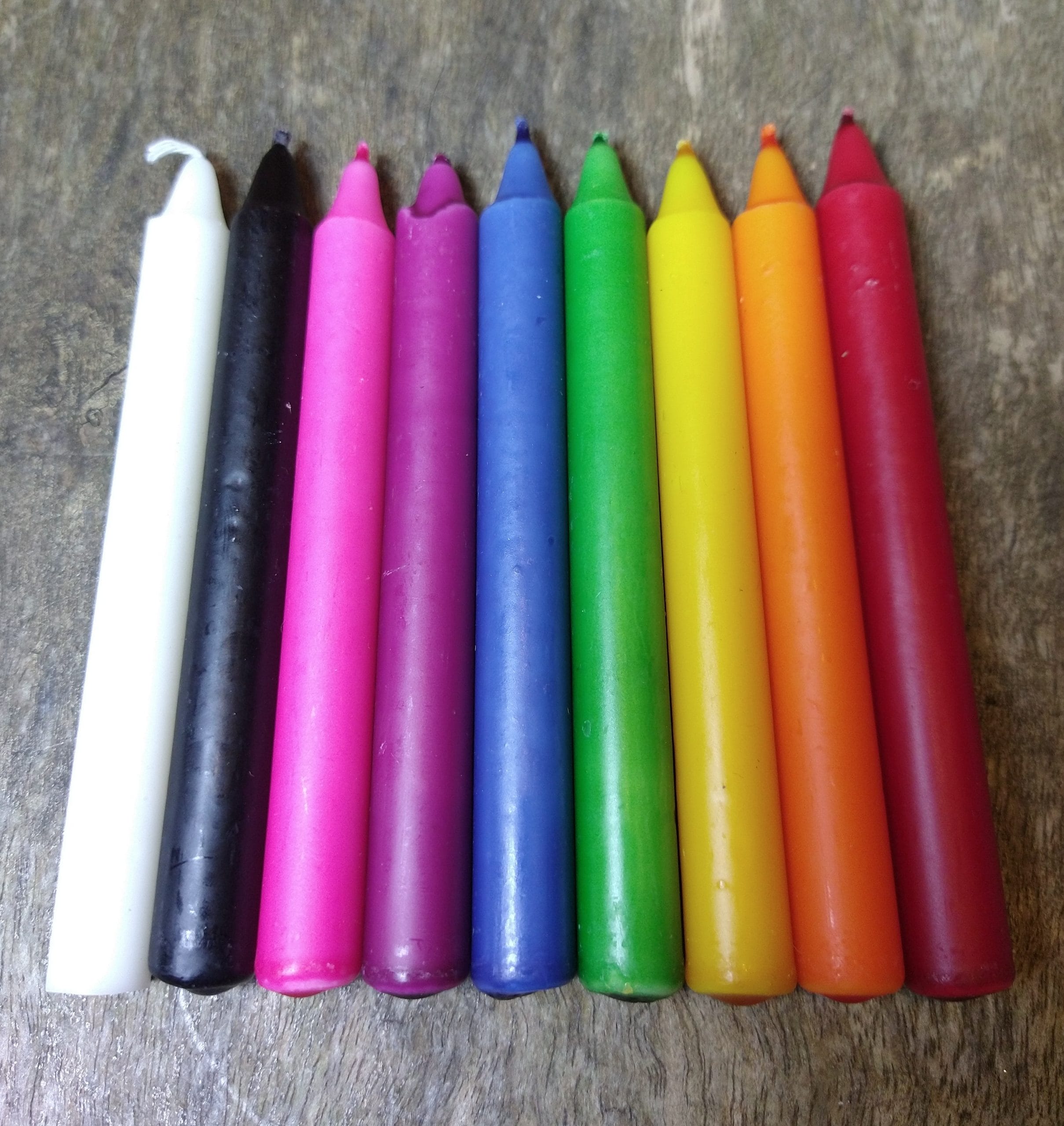 Small Ritual Candles Candles (9 Colours to choose from) Qi Crystals